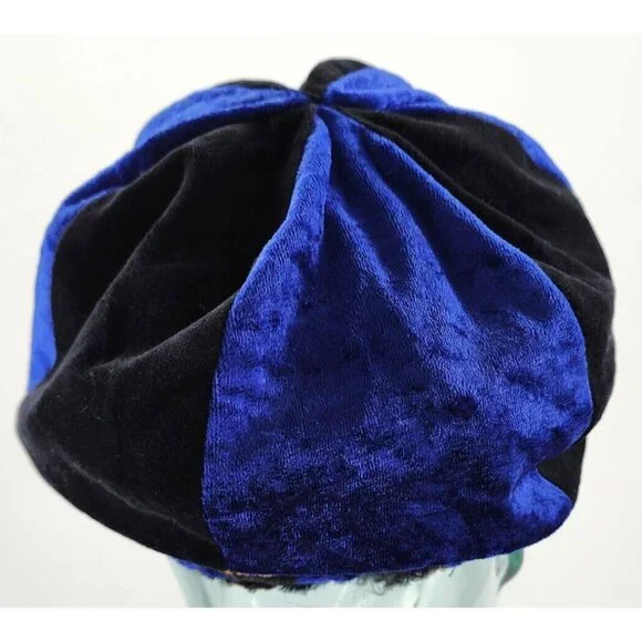 VTG Venetian Paradise Reversible Velvet Hat Retro Fun Poor Boy